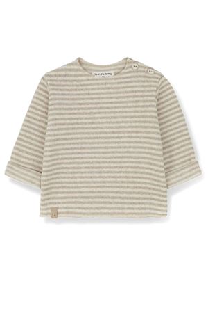 Aubin beige striped cotton sweater 1+IN THE FAMILY KIDS | AUBINBEIGE